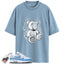 Air Max 1 University Blue Match Shirts, BURN BEAR To Match Air Max 1 University Blue