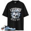 Air Foamposite One Psychic Blue Match Shirts, LEGENDS NEVER DIEShirts To Match Air Foamposite One Psychic Blue