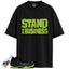Air Foamposite One Black Volt Match Shirts, STAND ON BUSINESSShirts To Match Air Foamposite One Black Volt