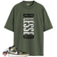 Jordan 1 Mid Black White Olive Match Shirts, VERTBLS To Match Jordan 1 Mid Black White Olive