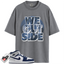 Jordan 1 Mid GS Light Smoke Grey Obsidian Match Shirts, We Outside To Match Jordan 1 Mid GS Light Smoke Grey Obsidian