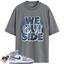 Jordan 1 Mid True Blue Cement Match Shirts, We Outside To Match Jordan 1 Mid True Blue Cement