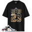 Jordan 1 Mid Patent Black White Gold Match Shirts, Retro 23 Shirt To Match Jordan 1 Mid Patent Black White Gold