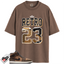Jordan 1 Mid SE Dark Chocolate Match Shirts, Retro 23 Shirt To Match Jordan 1 Mid SE Dark Chocolate
