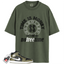 Jordan 1 Mid Black White Olive Match Shirts, Free Time Shirt To Match Jordan 1 Mid Black White Olive