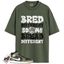Jordan 1 Mid Black White Olive Match Shirts, Bred Different So My Bread Different To Match Jordan 1 Mid Black White Olive
