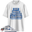 Jordan 1 Mid True Blue Cement Match Shirts, Cut From A Different Cloth To Match Jordan 1 Mid True Blue Cement