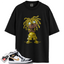 Jordan 1 Mid Patent Black White Gold Match Shirts, CHONGO To Match Jordan 1 Mid Patent Black White Gold