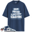 Women's Jordan 1 Mid Two Tone Blue Match Shirts, Cut From A Different Cloth To Match Women's Jordan 1 Mid Two Tone Blue