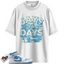 Jordan 1 Mid Legend Blue Match Shirts, Stacked Sneaker Shirt To Match Jordan 1 Mid Legend Blue