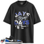 Jordan 1 Low Black Royal Toe Match Shirts, Stacked Sneaker Shirt To Match Jordan 1 Low Black Royal Toe