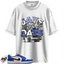 Jordan 1 Low Game Royal Style Match Shirts, Stacked Sneaker Shirt To Match Jordan 1 Low Game Royal Style
