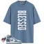 Women's 1s High OG Denim Match Shirts, BLESSED To Match Women's 1s High OG Denim