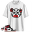 Jordan 1 Retro High OG Black Toe Reimagined Match Shirts, Sneaker Bear Face Unisex Shirts To Match Jordan 1 Retro High OG Black Toe Reimagined