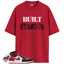 Jordan 1 Mid Alternate Bred Toe Match Shirts, Built Different Shirt To Match Jordan 1 Mid Alternate Bred Toe