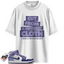 Jordan 1 Mid Sky J Light Purple Blueberry White Match Shirts, Cut From A Different Cloth To Match Jordan 1 Mid Sky J Light Purple Blueberry White
