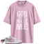Women's Jordan 1 Low Orchid Neutral Grey Match Shirts, God Took His Time To Match Women's Jordan 1 Low Orchid Neutral Grey