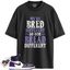 Jordan 1 Retro High Court Purple White Match Shirts, Bread Different To Match Jordan 1 Retro High Court Purple White