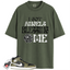 Jordan 1 Mid Black White Olive Match Shirts, Angels To Match Jordan 1 Mid Black White Olive
