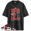 Jordan 1 Retro High OG Black Toe Reimagined Match Shirts, Retro 23 Bred Shirt To Match Jordan 1 Retro High OG Black Toe Reimagined