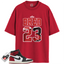 Jordan 1 Retro High OG Black Toe Reimagined Match Shirts, Retro 23 Bred Shirt To Match Jordan 1 Retro High OG Black Toe Reimagined