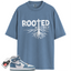 Women's 1s High OG Denim Match Shirts, ROOTED To Match Women's 1s High OG Denim