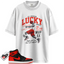 Jordan 1 Retro High OG Satin Bred Match Shirts, Lucky Player Unisex Graphic T-Shirts To Match Jordan 1 Retro High OG Satin Bred