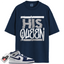 Jordan 1 Mid GS Light Smoke Grey Obsidian Match Shirts, His Queen To Match Jordan 1 Mid GS Light Smoke Grey Obsidian