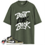 Jordan 1 Mid Black White Olive Match Shirts, Don’t Look Back Shirt To Match Jordan 1 Mid Black White Olive