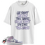 Women's Jordan 1 Mid Indigo Haze Doll White Match Shirts, GRIND To Match Women's Jordan 1 Mid Indigo Haze Doll White