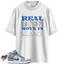 Jordan 1 Mid True Blue Cement Match Shirts, Real Ones Move in Silence T-Shirt To Match Jordan 1 Mid True Blue Cement