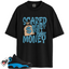 Jordan 13 Black University Blue Match Shirts, Scared Money To Match Jordan 13 Black University Blue