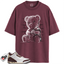 Jordan 3 Retro OG SP A Ma Maniére Burgundy Crush Match Shirts, Neon Bear Unisex Graphic T-Shirts To Match Jordan 3 Retro OG SP A Ma Maniére Burgundy Crush