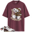 Jordan 3 Retro OG SP A Ma Maniére Burgundy Crush Match Shirts, Anti Social To Match Jordan 3 Retro OG SP A Ma Maniére Burgundy Crush