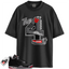 Jordan 4 Retro Bred Reimagined Match Shirts, The 4s Red-Sneaker Black T-Shirt To Match Jordan 4 Retro Bred Reimagined