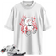 Jordan 4 Retro White Cement (2025) Match Shirts, Bear To Match Jordan 4 Retro White Cement (2025)