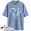 Women's Jordan 4 Retro Forget Me Not Match Shirts, FAITH To Match Women's Jordan 4 Retro Forget Me Not