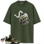 Jordan 4 Retro SE Craft Medium Olive Match Shirts, Skull Bomb Unisex Crew Neck Sneaker To Match Jordan 4 Retro SE Craft Medium Olive