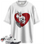 Jordan 4 Retro White Cement (2025) Match Shirts, Heart To Match Jordan 4 Retro White Cement (2025)
