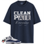 Jordan 6 Rings White Midnight Navy Match Shirts, Clean Pair Sneaker Tees To Match Jordan 6 Rings White Midnight Navy