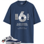 Jordan 6 Rings White Midnight Navy Match Shirts, Box Label Shirt To Match Jordan 6 Rings White Midnight Navy
