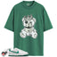 Dunk Low White Green Noise Match Shirts, BEARKING To Match Dunk Low White Green Noise