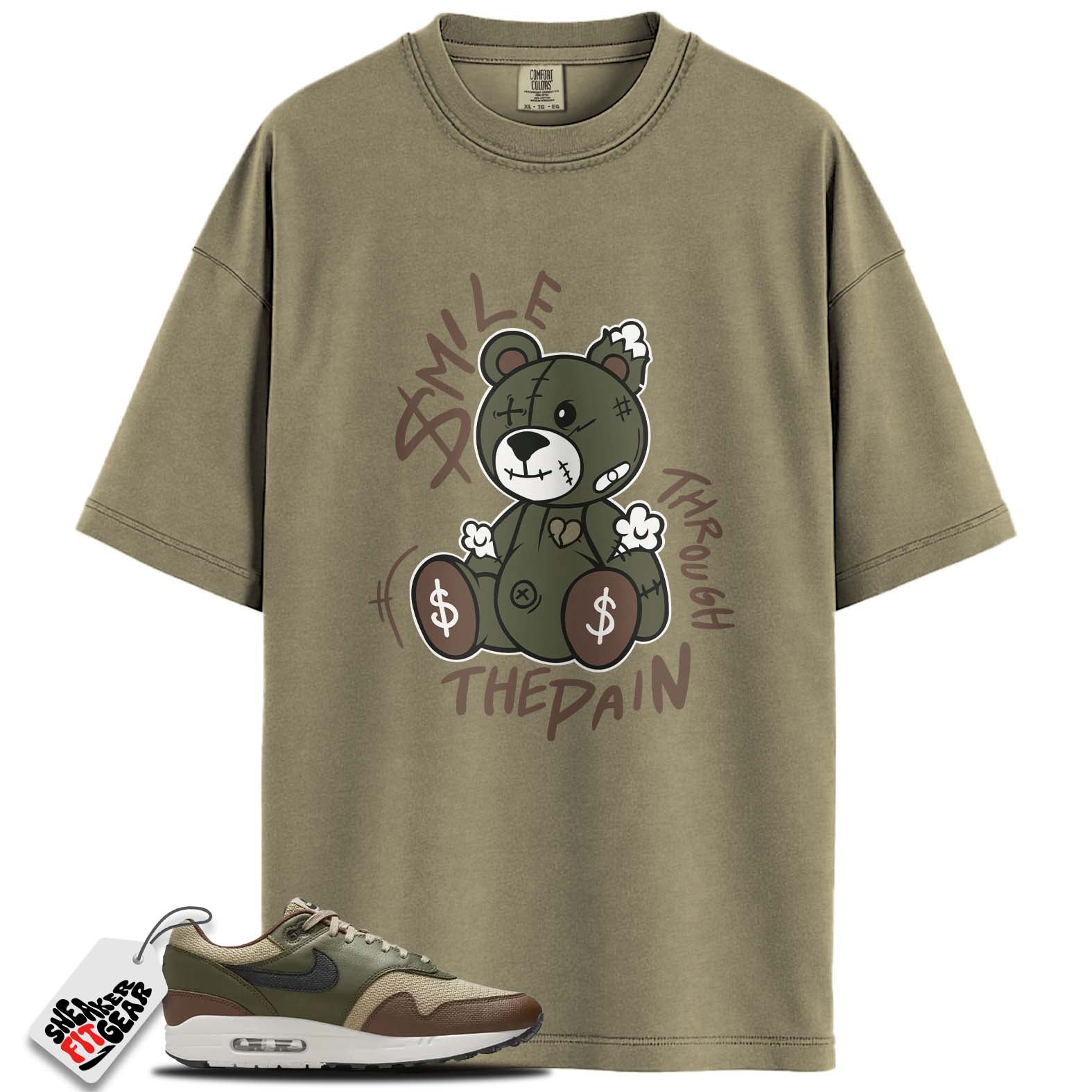 Air Max 1 Essential PRM Neutral Olive Cacao Wow Match Shirts, SMILE To Match Air Max 1 Essential PRM Neutral Olive Cacao Wow Main image