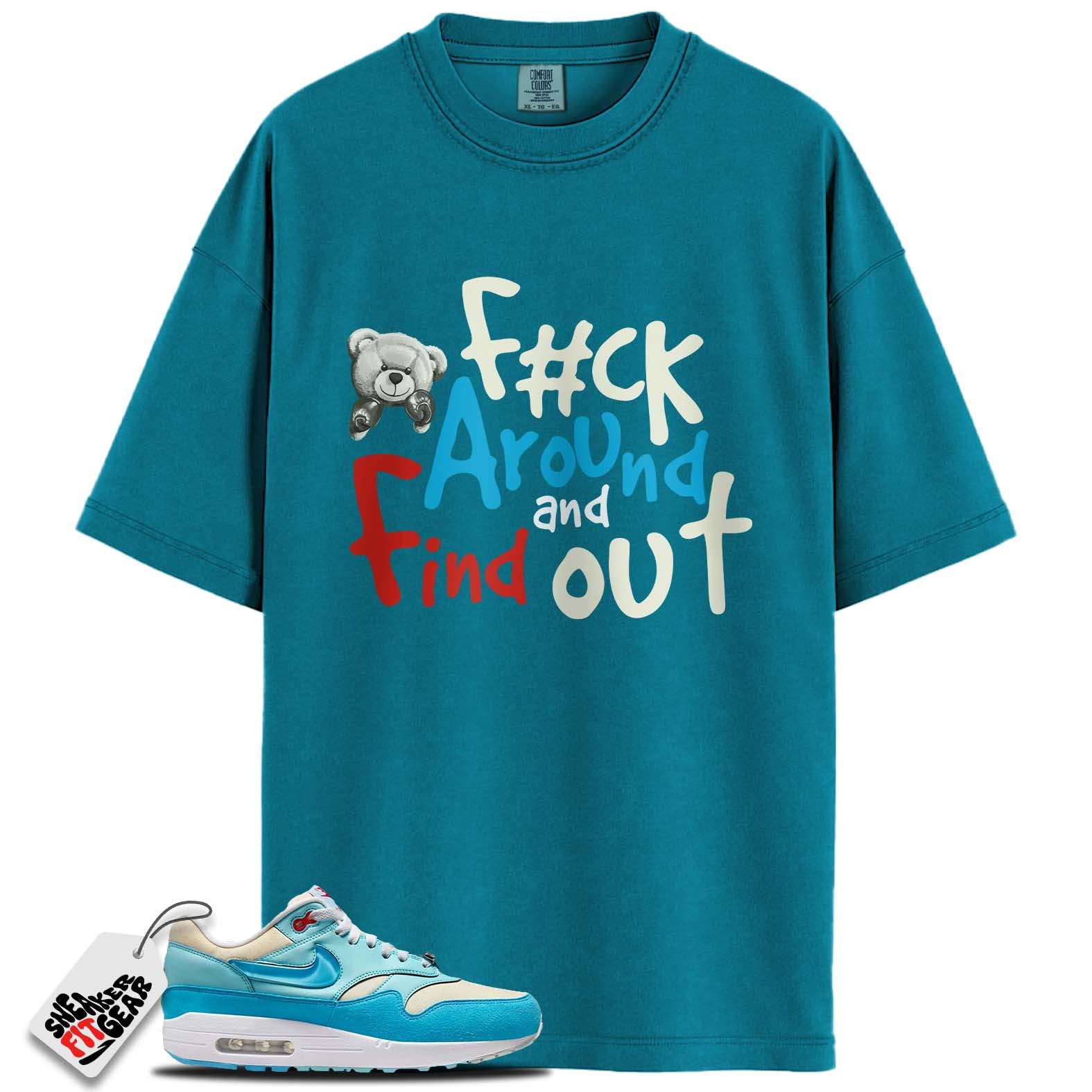 Air Max 1 Puerto Rico Blue Gale Match Shirts, FIND OUT To Match Air Max 1 Puerto Rico Blue Gale