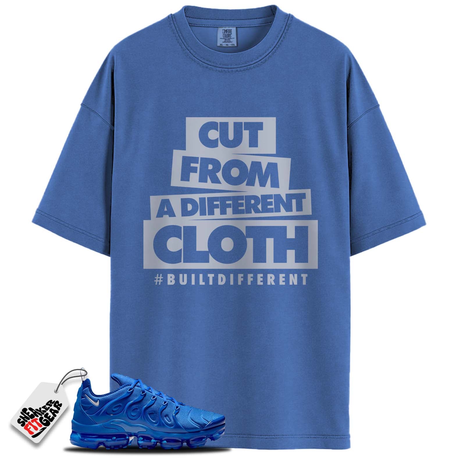 Air VaporMax Plus Game Royal Metallic Silver Match Shirts, #BUILTDIFFERENT To Match Air VaporMax Plus Game Royal Metallic Silver