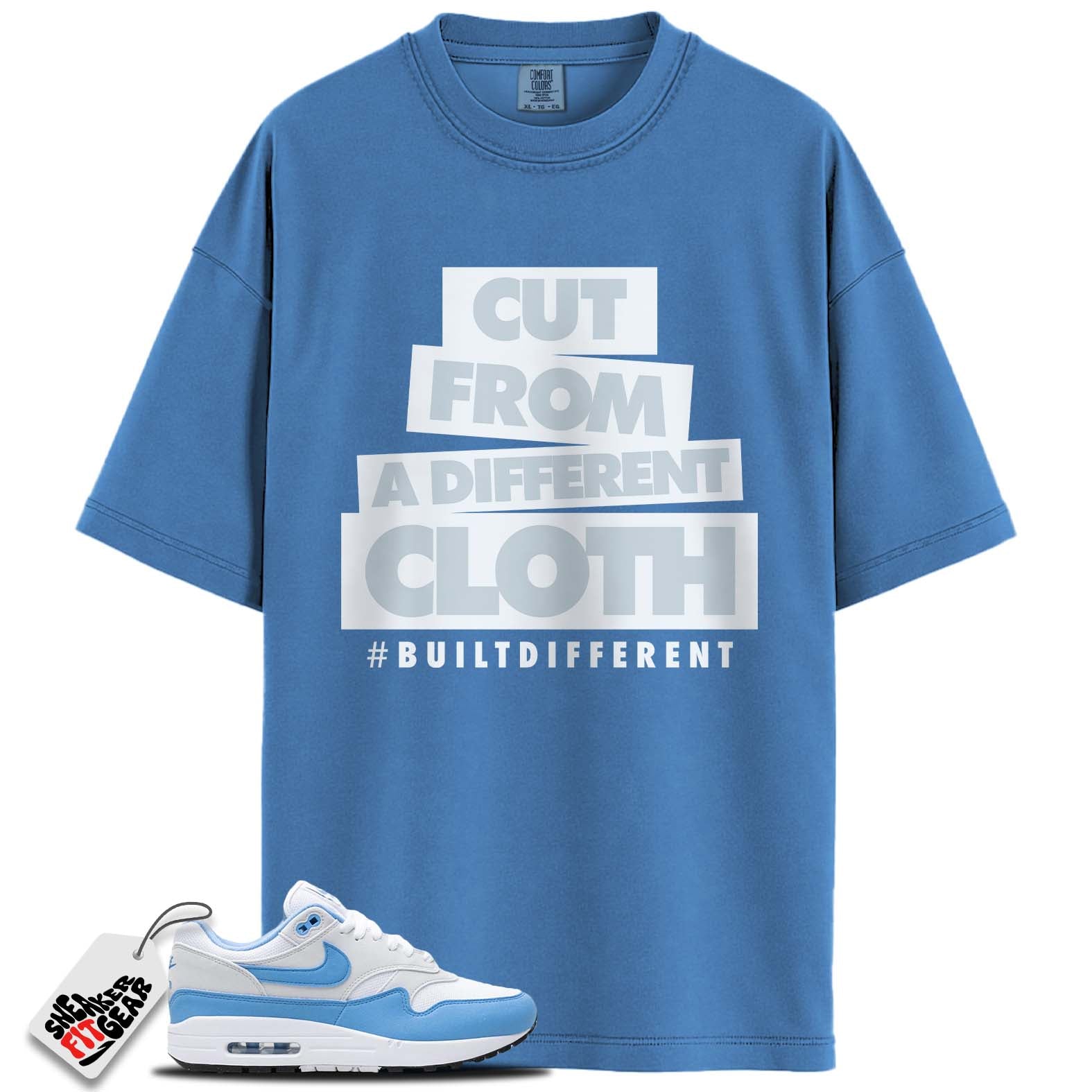 Air Max 1 University Blue Match Shirts, #BUILTDIFFERENT To Match Air Max 1 University Blue Main image