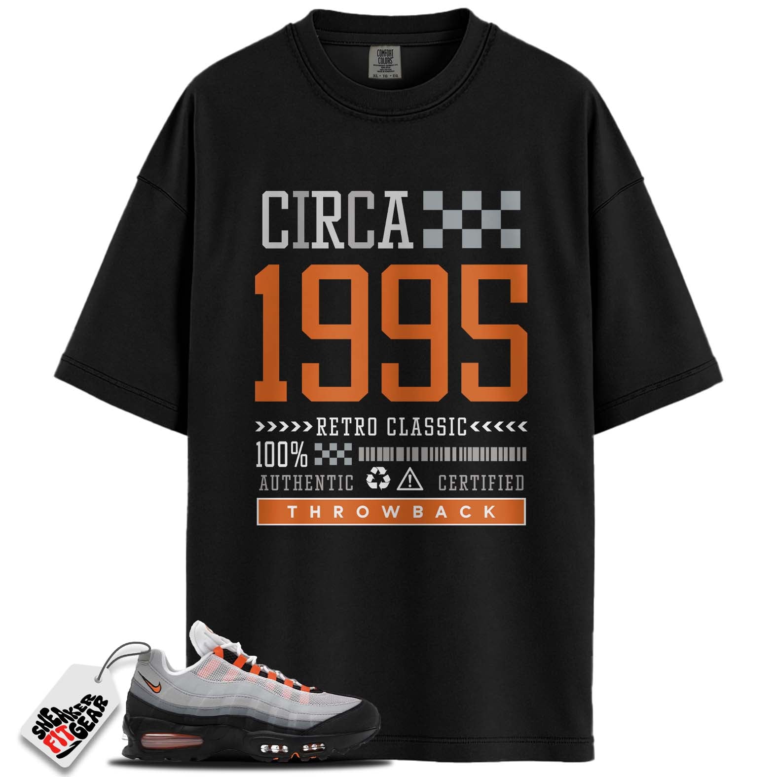 Air Max 95 OG Big Bubble Bright Mandarin (2025) Match Shirts, THROWBACK To Match Air Max 95 OG Big Bubble Bright Mandarin (2025)