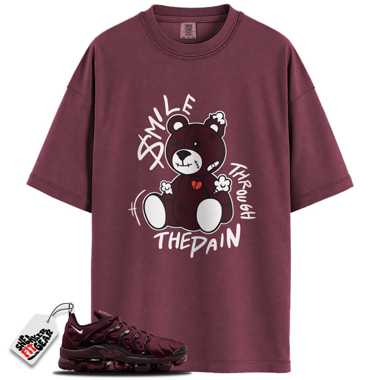 Air VaporMax Plus Night Maroon Match Shirts, SMILE To Match Air VaporMax Plus Night Maroon Main image
