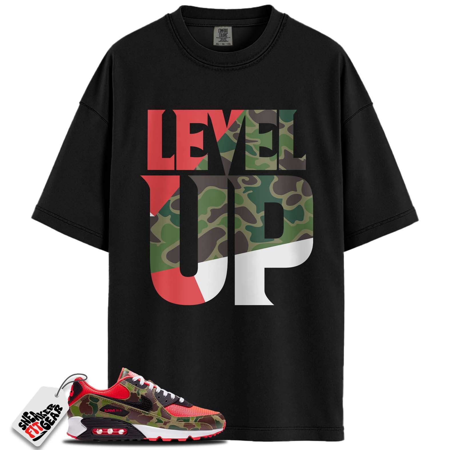 Air Max 90 Reverse Duck Camo Match Shirts, LEVEL UP To Match Air Max 90 Reverse Duck Camo