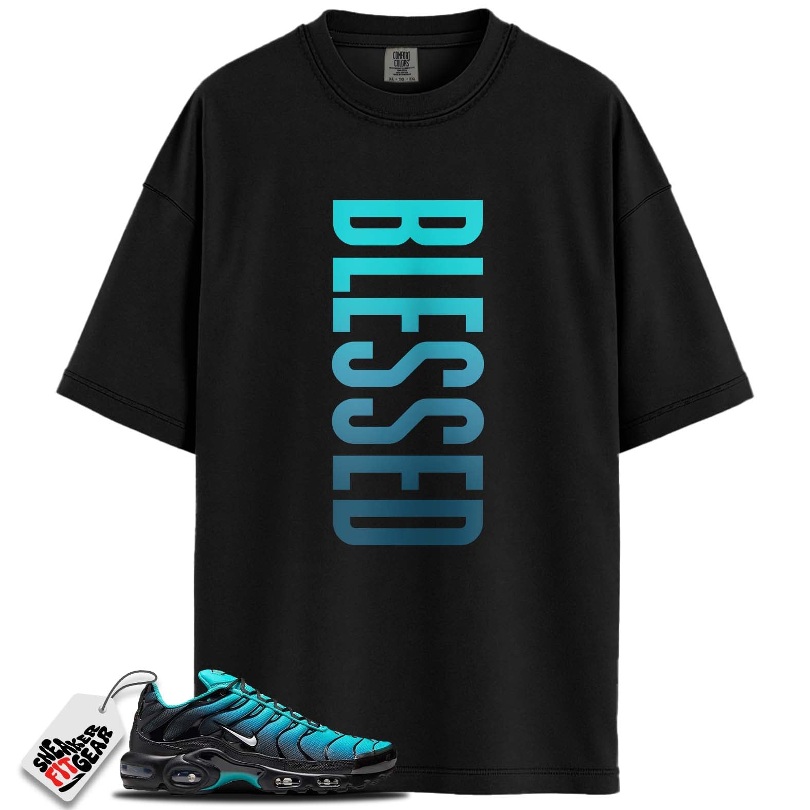 Air Max Plus Light Retro Blue Match Shirts, BLESSED To Match Air Max Plus Light Retro Blue